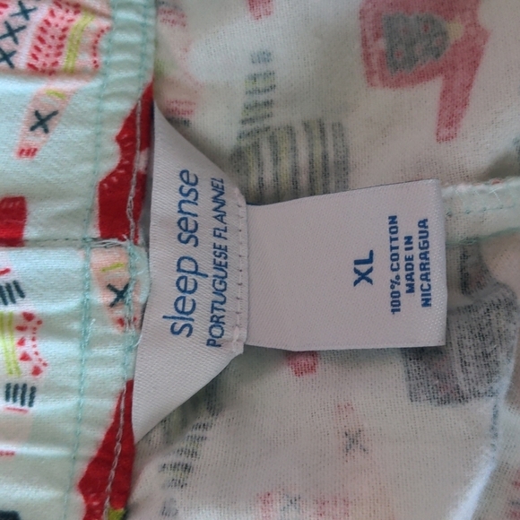 Sleep Sense Portuguese Flannel Christmas Sweater Pajama Pants with Pockets - Picture 5 of 7